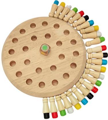 वीटॉयटॉय Wooden Memory Match Stick Chess Game, Color Memory Chess बोर्ड गेम