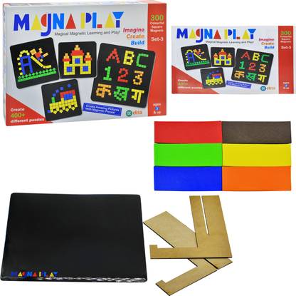 Ekta Magna Play Set - 3 Magical Magnetic Play N Learn Party & Fun Board Game
