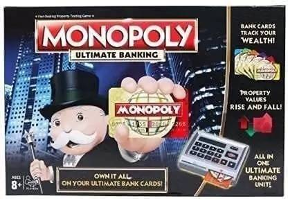 CrazyBuy Monopoly Ultimate Banking Edition Board Game for Families and Kids Money & Assets Board Game
