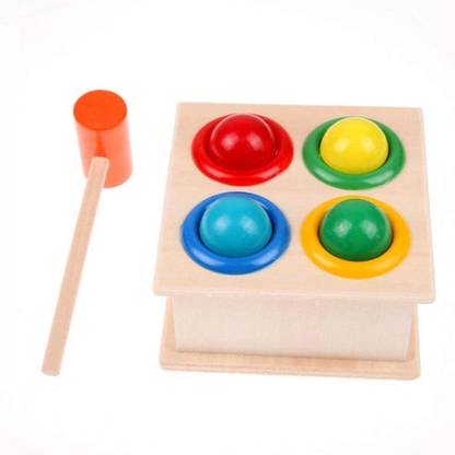 Choice of Kids Toddler Wooden Hammer Ball Toy For Kids - Fun and Learning Play Toy | Engaging & Educational Board Games