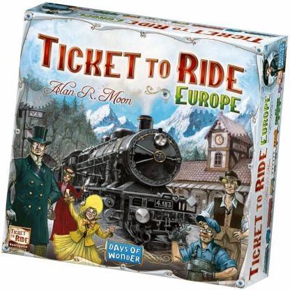 TOYCARTHOUSE Ticket to Ride Rails & Sails Europe Party & Fun Board Game for Adults & Family Party & Fun Board Game