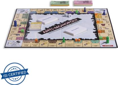 Hasbro ANTI - MONOPOLY Money & Assets Board Game