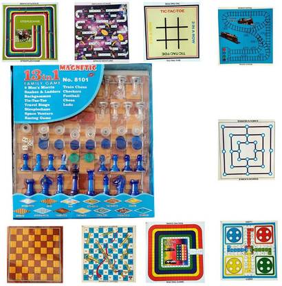 TOYDEPO Famil and Friends Board Games (13 in 1) Board Game Accessories
