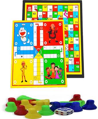 AOKO Ludo Board, Snakes & Ladders (2 in 1 Games)12 Inches with Free Dice Board Game Party & Fun Board Game