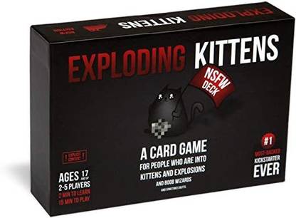 Tickles Exploding Kittens CardGames for Adults & Teens Ages 17 and up Party & Fun Board Game