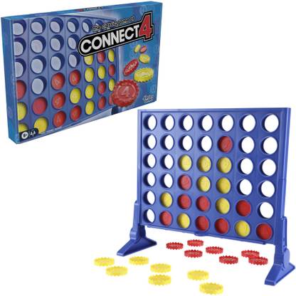 HASBRO GAMING The Classic Game of Connect 4, Connect 4 Grid,Get 4 in a Row Strategy Game for 2 Players Ages 6 & Up Strategy & War Board Game