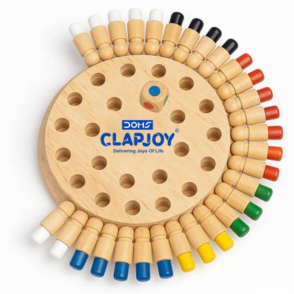 Clapjoy Wooden Memory Chess Game Educational Board Games