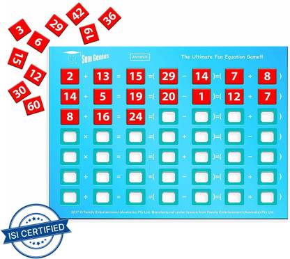 FUNSKOOL Sum Genius Strategy & War Board Game