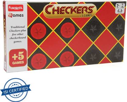 FUNSKOOL Checkers 5 Strategy & War Board Game