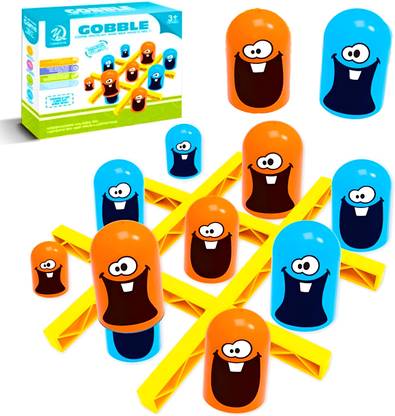 Wadhwani Gobble Up The Competition! Gobblet Gobblers - The Strategy Tic Tac Toe Game Party & Fun Board Game