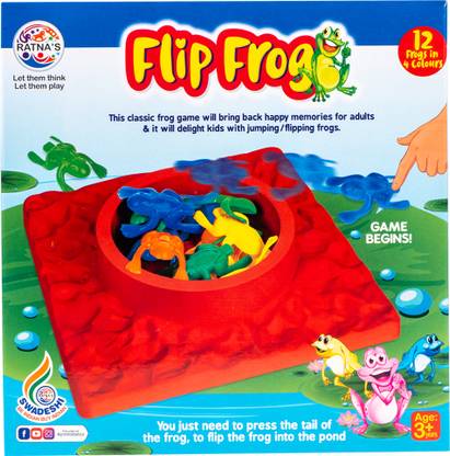 Ratnas Flip Frog into the Pond Party & Fun Games Board Game (1961) Party & Fun Board Game