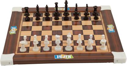 Kirat 2in1 Wooden Chess & Ludo Game with all accessories Sport & Toys 15*15 inch Educational Board Games