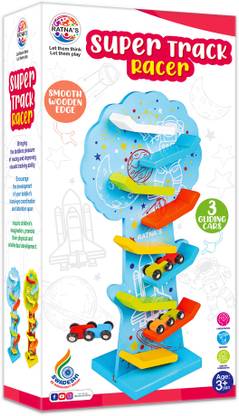 RATNA'S Super Track Racer Multicolor Party & Fun Games Board Game (2058) Party & Fun Board Game