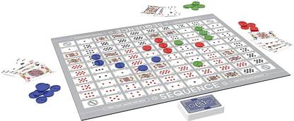 charcoale Sequence Board Game | Make 5 in a Series Card Game | Board Game for All Ages Party & Fun Board Game