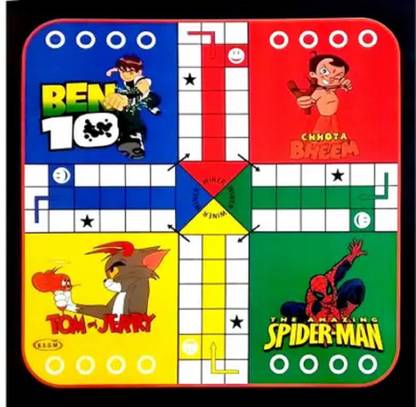 GJSHOP Ludo and Snake and Ladder Board Game, 1 Feet Play Board , Ludo Game Party & Fun Board Game
