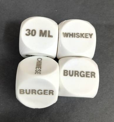 MOREL FOOD DECIDER DICE , GAME PUNISHMENT DECIDER DICE , HARD DRINK DECIDER DICE Party & Fun Board Game