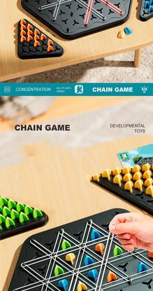 BHVMEY Triangle Chess Set | Interactive Multiplayer Puzzle for Learning