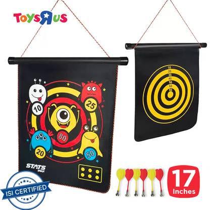 Toys R Us Stats Sports Double Sided jumbo Magnet Board 17 Dart Board Dart Board Game