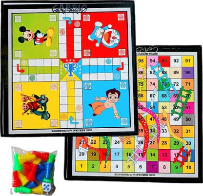cabrio 2 in 1 ludo & snakes(sapsidi) cardboard games Party & Fun Board Game