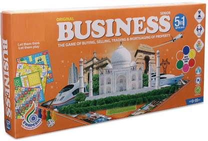 prem ratna toys 5 In 1 Game Party & Fun Board Game