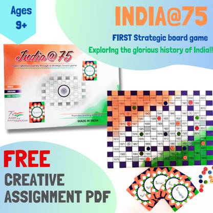 indigaims India@75 board game Educational Board Games