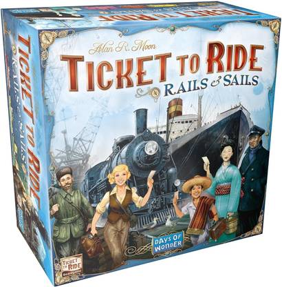 Zuuluzrs Ticket to Ride Rails & Sails Board Game by Days of Wonder Board Game Accessories