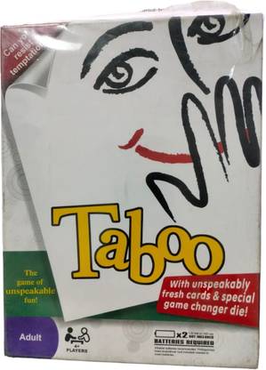 TEMSON Taboo Game Of Unspeakable Fun Toy Board Game For Grown Up Adults - White Board Game Accessories