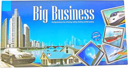 TRIFECTA Big Business Board Game Jumbo Size with Plastic Money Coins Money & Assets Board Game