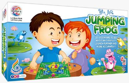 NAVRANGI Jumping Frog Board Game for Kids As Well As Adults Party & Fun Board Game