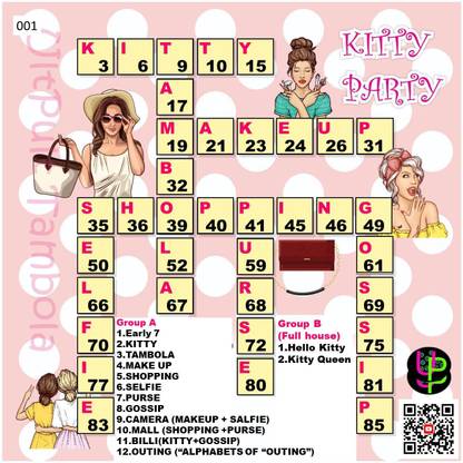 UltPult Tambola Entertainment Theme Tickets (Kitty Party) Party & Fun Board Game