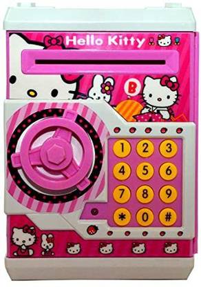 अविका Musical Kitty Smart Lock Piggy Bank Toy for Kids बोर्ड गेम