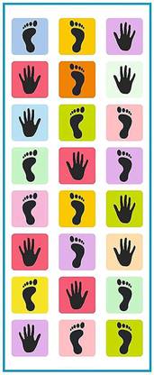Chigy Wooh Hopscotch Jumbo Play Mat, Game for Kids, Adults, Indoor-Outdoor Fun Game Party Dart Board Game
