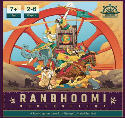 Sutradhar Ranbhoomi Kurukshetra (Board Game Based on The Epic Mahabharata) Strategy & War Board Game