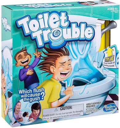 HASBRO GAMING Toilet Trouble Party & Fun Board Game