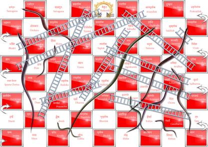 birdofgold Mokshapatam (snake and ladders) + Ludo Educational Board Games