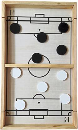 hinati String Hockey Indoor Fast Finger Board Games for Kids Fast Sling Puck Board Game Air Hockey Board Game