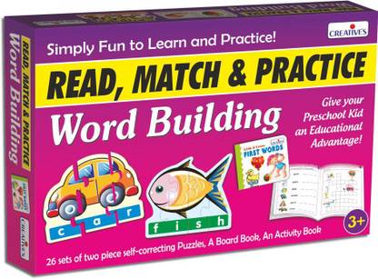 Creatives Read, Match & Practice Word Building 3 in 1 Word Games