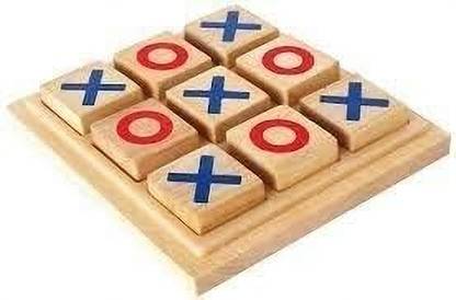 FUN EXPRESS Classic Tic Tac Toe Toy Game Zero and Cross Game Wooden Tic Tac Toe Game for Kid Party & Fun Board Game