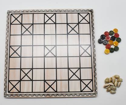 justhandmade Chowka Bara | Katta Mane | Taayam | Indian Ludo Party & Fun Board Game