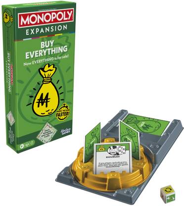 Monopoly Buy Everything EXPANSION| Ages 8+ | 2-6 Players | Family Board Games Party & Fun Board Game