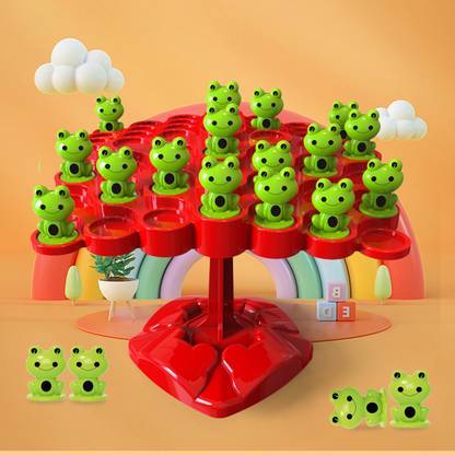 BHVMEY Frog Tree Stack Game – Fun Dexterity Toy for Kids Educational Board Games