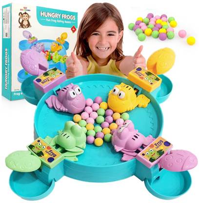 BVM Hungry Frog Indoor Game for Kids Family Board Game Frog Toys for Kids Activity Educational Board Games