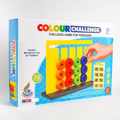 zokato Color Challenge Board Game Multicolor - 36 Challenges Educational Board Games