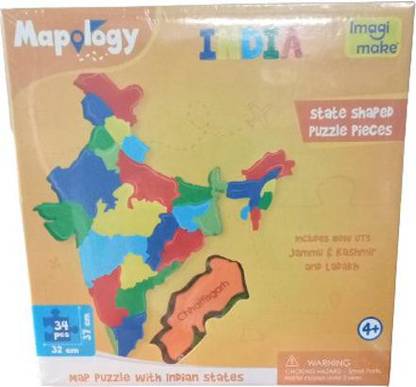 variety palace Mapology India- States of India- Play and Learn India Map in Puzzle Educational Board Games