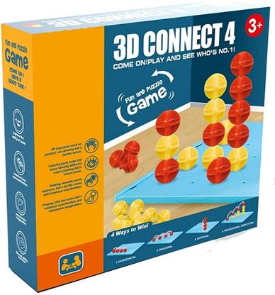 WECAN FASHION Ultimate 3D Connect 4 In A Row Deluxe Hot Selling Flipkart Recommended For Kids Strategy & War Board Game