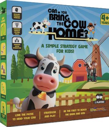 WinMagic Games Can You Bring The Cow Home|Challenging Board Game|Family Educational & Learning Party & Fun Board Game