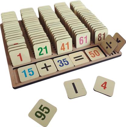 The Ally Wooden Educational Math Game for Kids Early Learning Counting Reading Writing Educational Board Games