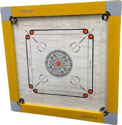 Satya 36 Inch Tournament Carrom Board With Wooden Coins, Striker Powder 91.44 Cm Carrom 91.44 cm Carrom Board
