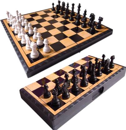 KIVANTO Magnetic 13x13 Folding Plastic Chess Board Game for Kids & Adults 33.02 cm Chess Board
