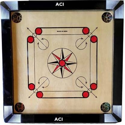ACi CARROM BOARD M SIZE 26 INCH 1.5*1.5 66.04 cm Carrom Board